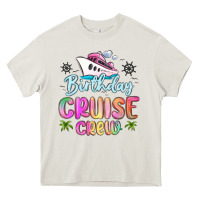 Cream birthday cruise crew Heavy Core Tee - MaliasSmallBusiness