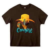 Chocolate Brown cowgirl western Heavy Core Tee - AdoDesignShop