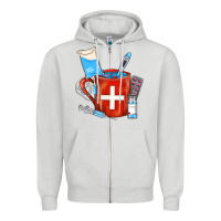 Dove Grey Nurse Coffee Mug Zipper Hoodie - FaDigitalArtStudio