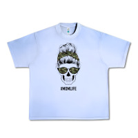 Grape Ice Camouflage Pattern Mom Skull Urban Heavy Tee - Bettercallsaul
