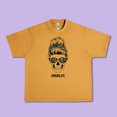 Camouflage Pattern Mom Skull Urban Heavy Tee Designed By Bettercallsaul