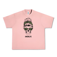 Salmon Camouflage Pattern Mom Skull Urban Heavy Tee - Bettercallsaul