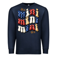 Navy american mini Premium Sweatshirt - BundleAndBundleShop