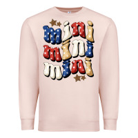 Pale Pink american mini Premium Sweatshirt - BundleAndBundleShop