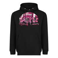 Black Tickle Breast Cancer Football Heavyweight Hoodie - FaDigitalArtStudio