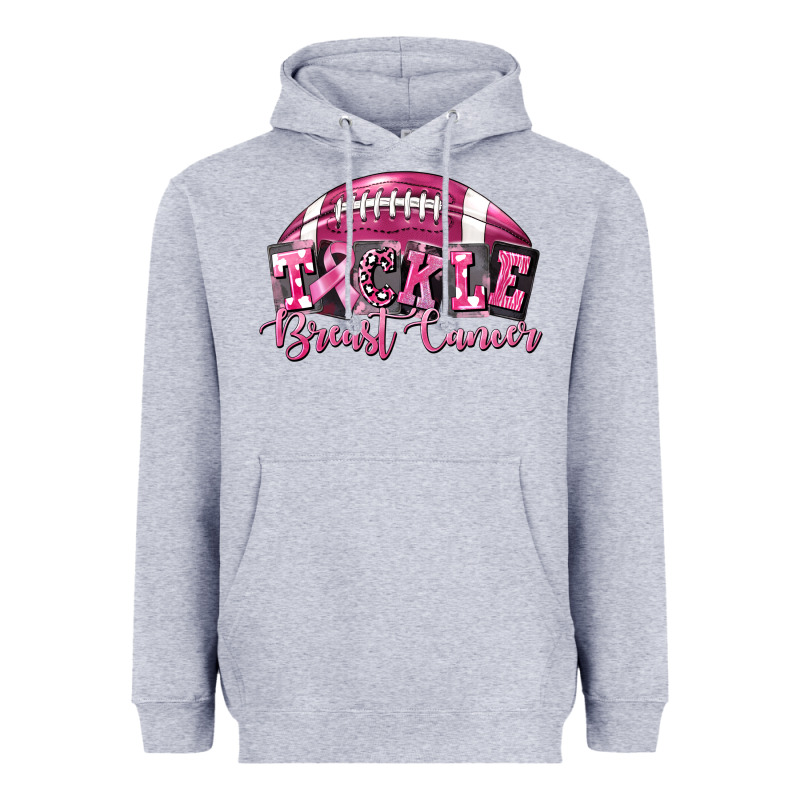 Tickle Breast Cancer Football Heavyweight Hoodie by FaDigitalArtStudio | Teevron
