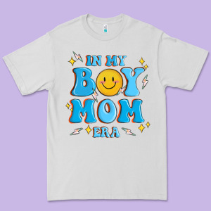 In My Boy Mom Era Premium Tee Designed By Maliassmallbusiness