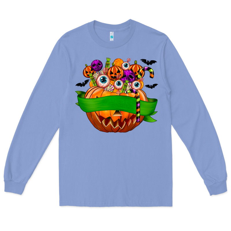 Personalized Boy Halloween Candy Long Sleeve Tee by texasbilliewilder | Teevron