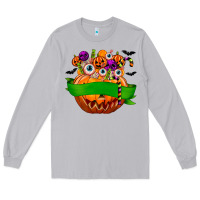 Moon Dust Personalized Boy Halloween Candy Long Sleeve Tee - texasbilliewilder