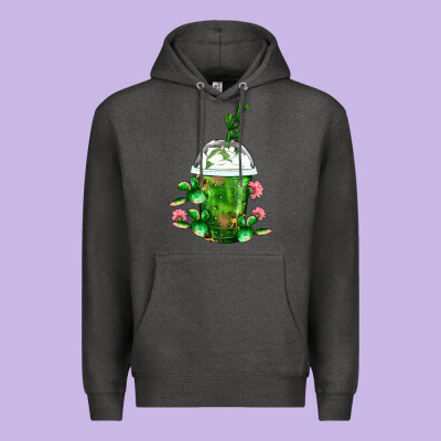 Western Cactus Cold Frappe Premium Hoodie Designed By Fadigitalartstudio