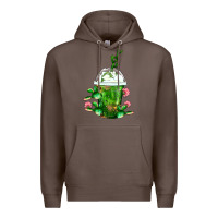 Coffee Western Cactus Cold Frappe Premium Hoodie - FaDigitalArtStudio