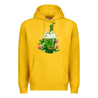 Lemon Western Cactus Cold Frappe Premium Hoodie - FaDigitalArtStudio