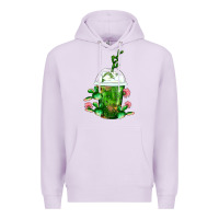 Lilac Western Cactus Cold Frappe Premium Hoodie - FaDigitalArtStudio