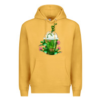 Mustard Western Cactus Cold Frappe Premium Hoodie - FaDigitalArtStudio