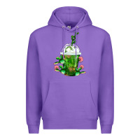 Purple Western Cactus Cold Frappe Premium Hoodie - FaDigitalArtStudio
