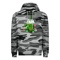 Slate Camo Western Cactus Cold Frappe Premium Hoodie - FaDigitalArtStudio