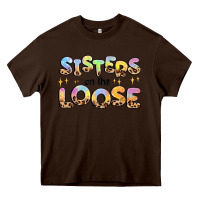Chocolate Brown sisters on the loose Heavy Core Tee - MaliasSmallBusiness