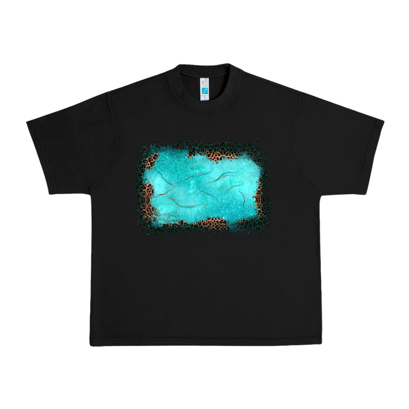 Gemstone Turquoise Leopard Background Urban Heavy Tee by JahusDesignShop | Teevron