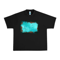 Black gemstone turquoise leopard background Urban Heavy Tee - JahusDesignShop