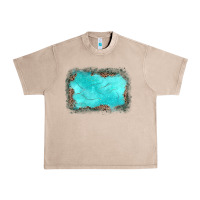 French Oak gemstone turquoise leopard background Urban Heavy Tee - JahusDesignShop