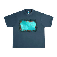 Midnight Navy gemstone turquoise leopard background Urban Heavy Tee - JahusDesignShop