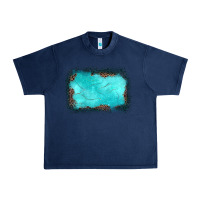Navy gemstone turquoise leopard background Urban Heavy Tee - JahusDesignShop