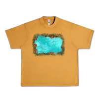 Peanut Butter gemstone turquoise leopard background Urban Heavy Tee - JahusDesignShop