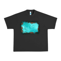 Pigment Black gemstone turquoise leopard background Urban Heavy Tee - JahusDesignShop