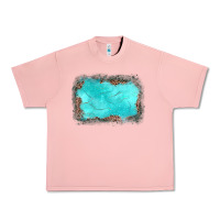 Salmon gemstone turquoise leopard background Urban Heavy Tee - JahusDesignShop