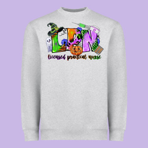 Lpn Licensed Practical Nurse Heavyweight Sweatshirt Designed By Cowgirlartshop