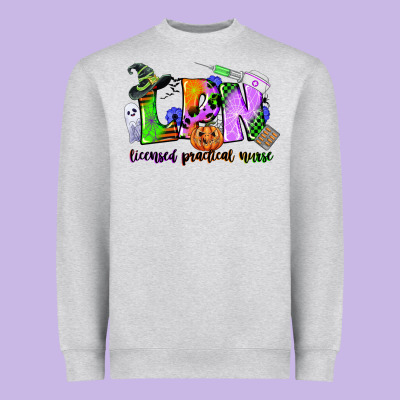 Lpn Licensed Practical Nurse Heavyweight Sweatshirt Designed By Cowgirlartshop