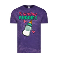 Cloud Purple drinking buddies baby bottle Vintage Tee - Jasminsmagicworld