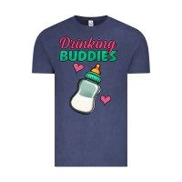 Vintage Denim drinking buddies baby bottle Vintage Tee - Jasminsmagicworld