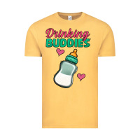 Vintage Mustard drinking buddies baby bottle Vintage Tee - Jasminsmagicworld