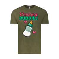 Vintage Olive drinking buddies baby bottle Vintage Tee - Jasminsmagicworld