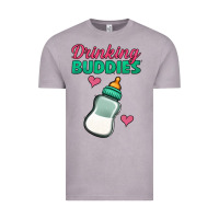 Vintage Zinc drinking buddies baby bottle Vintage Tee - Jasminsmagicworld