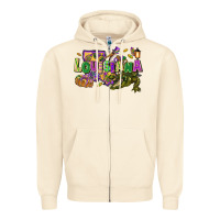 Sandshell Louisiana Mardi Gras Zipper Hoodie - FaDigitalArtStudio