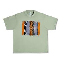 Oil Green Western Cowhide Glitter Aztec Leopard Pattern Brushstroke Urban Heavy Tee - Bettercallsaul