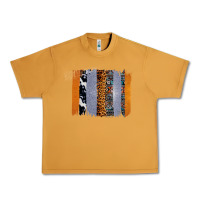 Peanut Butter Western Cowhide Glitter Aztec Leopard Pattern Brushstroke Urban Heavy Tee - Bettercallsaul
