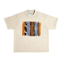 Sandshell Western Cowhide Glitter Aztec Leopard Pattern Brushstroke Urban Heavy Tee - Bettercallsaul