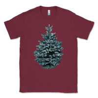 Burgundy Colorado Blue Spruce Classic Tee - RanaPortraitStore