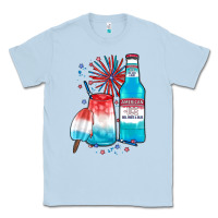 Dusty Blue th of july drinks, american ice Classic Tee - JahusDesignShop