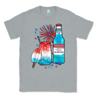 Heather Grey th of july drinks, american ice Classic Tee - JahusDesignShop