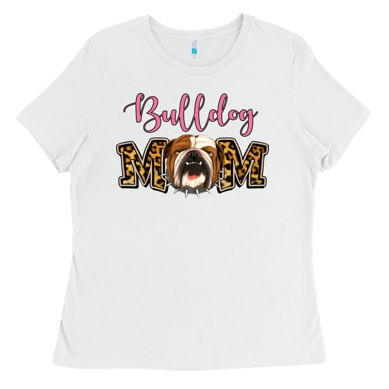 Bulldog Mom Ladies Tee by Jasminsmagicworld | Teevron