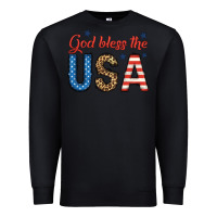 Black god bless the usa Premium Sweatshirt - BundleAndBundleShop
