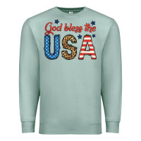 Seafoam god bless the usa Premium Sweatshirt - BundleAndBundleShop