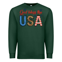 Sports Green god bless the usa Premium Sweatshirt - BundleAndBundleShop