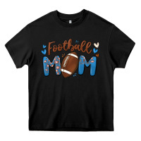 Black football mom Heavy Core Tee - MaliasSmallBusiness