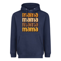 Navy mama fall Heavyweight Hoodie - BundleAndBundleShop