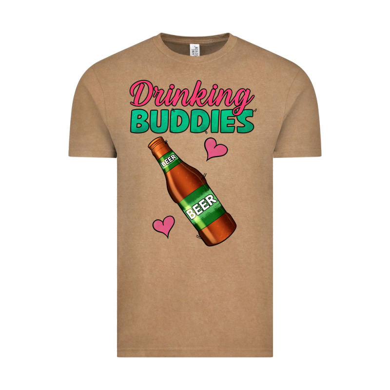 Drinking Buddies Beer Bottle Vintage Tee by Jasminsmagicworld | Teevron